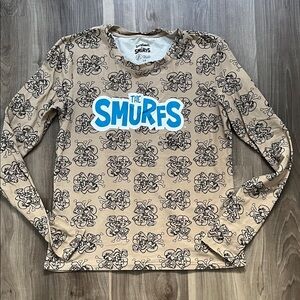 The Smurfs Tan Long Sleeve Shirt